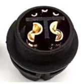 Round, diamond 2+3P4P charging plug and socket